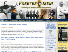 Tablet Screenshot of ndfootballhistory.com